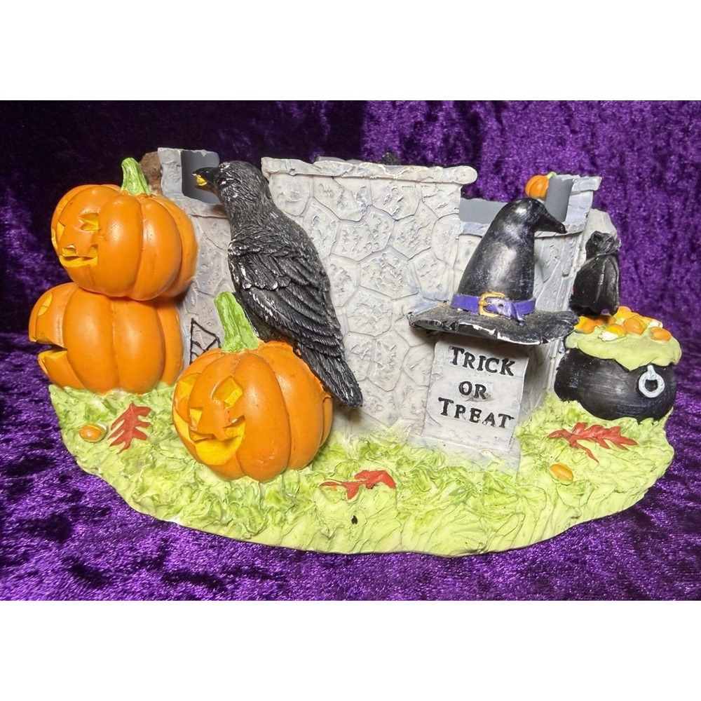 White Barn Candle Co Candle Holder Happy Haunting Halloween Autumn Decor Spooky - Picture 4 of 12